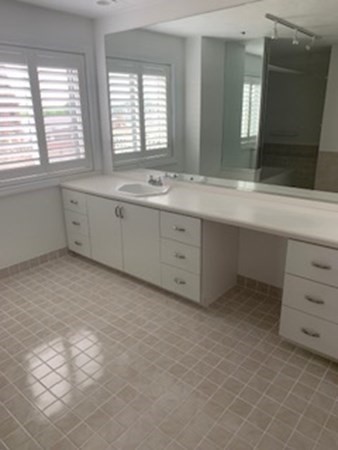 44 Elm Street, Unit 518 Worcester, MA 01609 - Photo 14 of 20 a view of a double vanity sink mirror and window