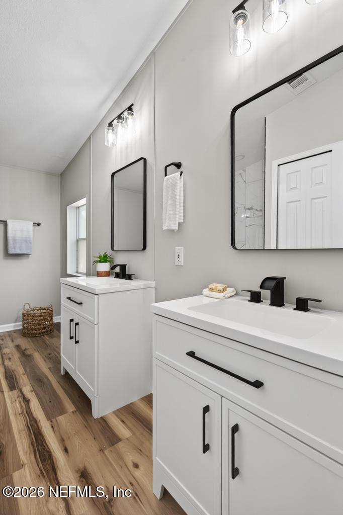 216 Yucca Street Middleburg, FL 32068 - Photo 33 of 60 a bathroom with a sink vanity and mirror