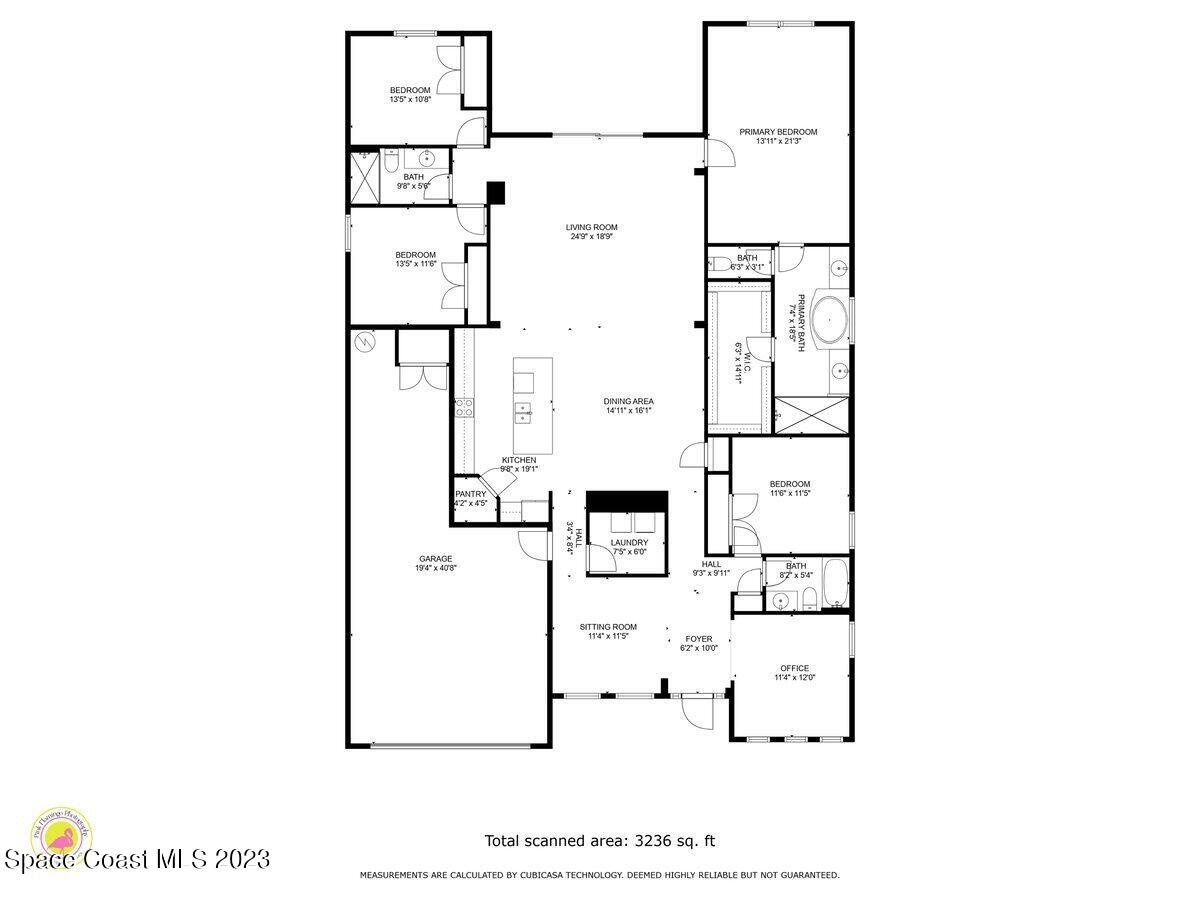 1582 Killian Drive Palm Bay, FL 32905 - Photo 37 of 37 a picture of a floor plan