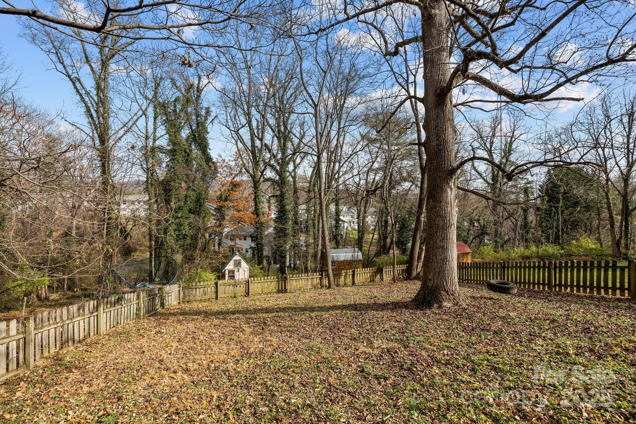 175 Chatham Road Asheville, NC 28804 - Photo 11 of 48 a view of a yard with trees