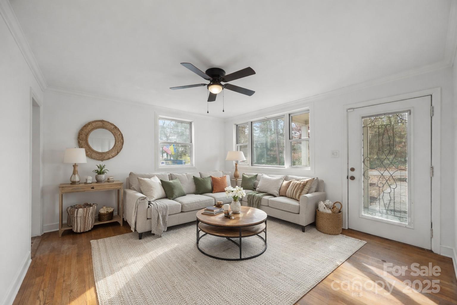 175 Chatham Road Asheville, NC 28804 - Photo 12 of 48 a living room with furniture and a large window