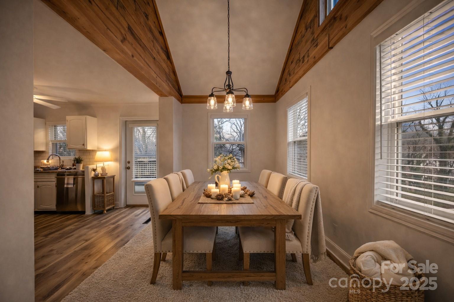 175 Chatham Road Asheville, NC 28804 - Photo 21 of 48 a dining room with furniture and window