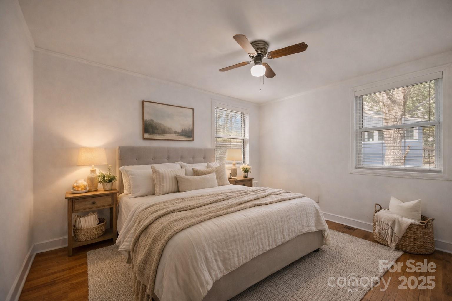 175 Chatham Road Asheville, NC 28804 - Photo 25 of 48 a bedroom with a bed and window