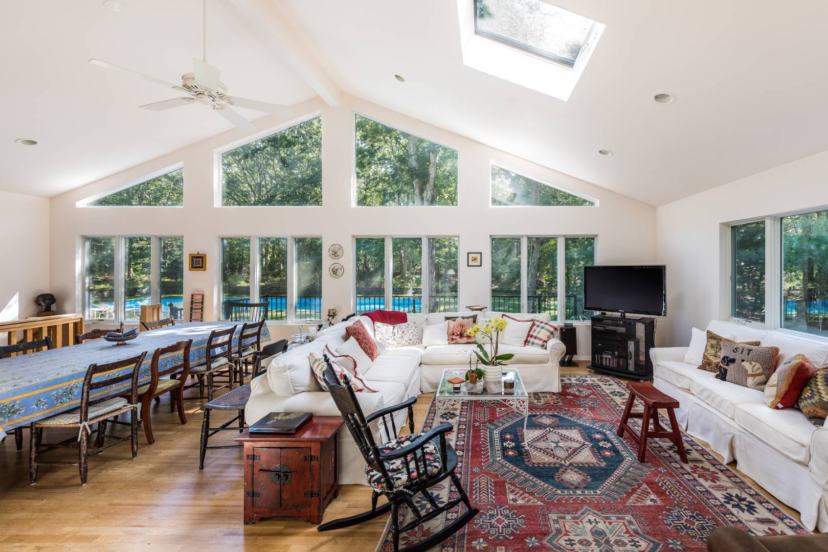 114 Neck Path East Hampton, NY 11937 - Photo 6 of 20 a living room with furniture and large windows