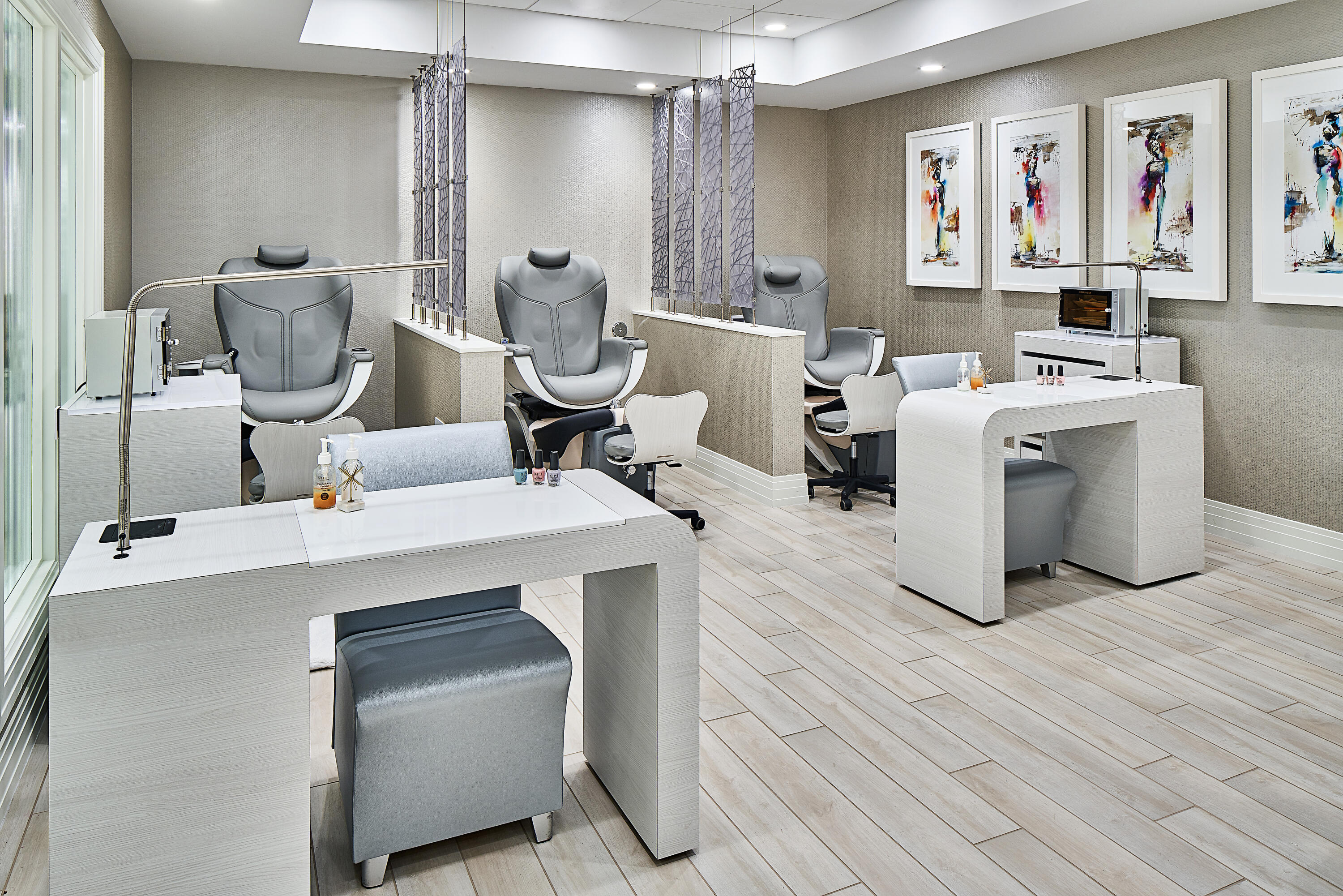 10172 Andover Coach Circle, Unit G2 Lake Worth, FL 33449 - Photo 62 of 64 a room with a table chairs and a workspace