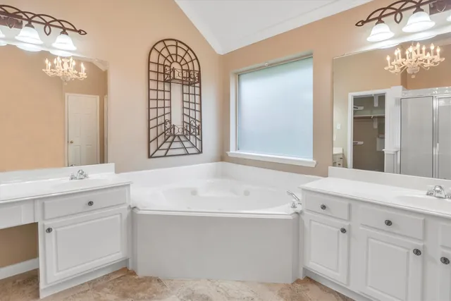 a bathroom with a shower and a sink