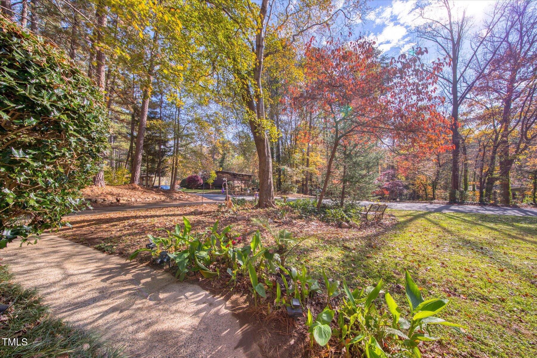332 Brandywine Road Chapel Hill, NC 27516 - Photo 2 of 3 Front Yard "Friendship Garden View"