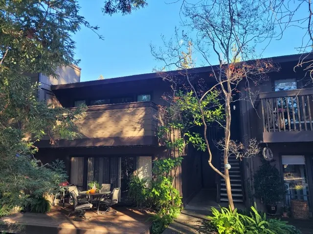 a view of a house with a patio