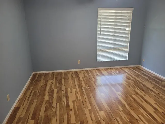 a view of wooden floor in a room