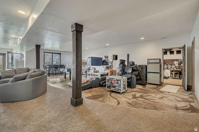 3054 West Ridgeline Road Stockton, UT 84071 - Photo 65 of 88 Living area with recessed lighting