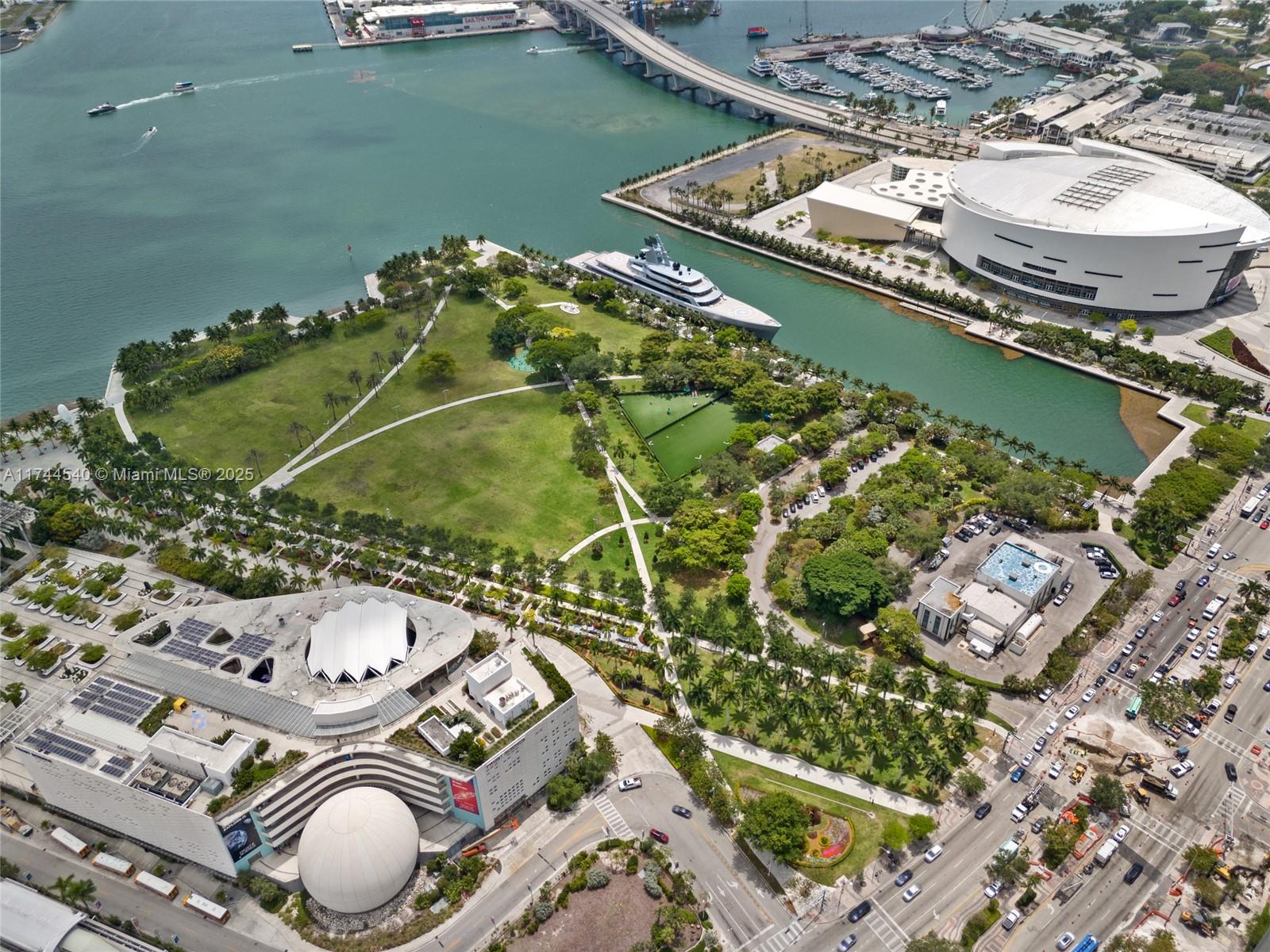 900 Biscayne Boulevard, Unit 4708 Miami, FL 33132 - Photo 32 of 39 an aerial view of a house with a ocean view
