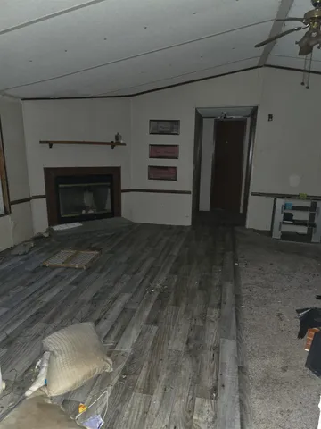 a view of a livingroom with a fireplace