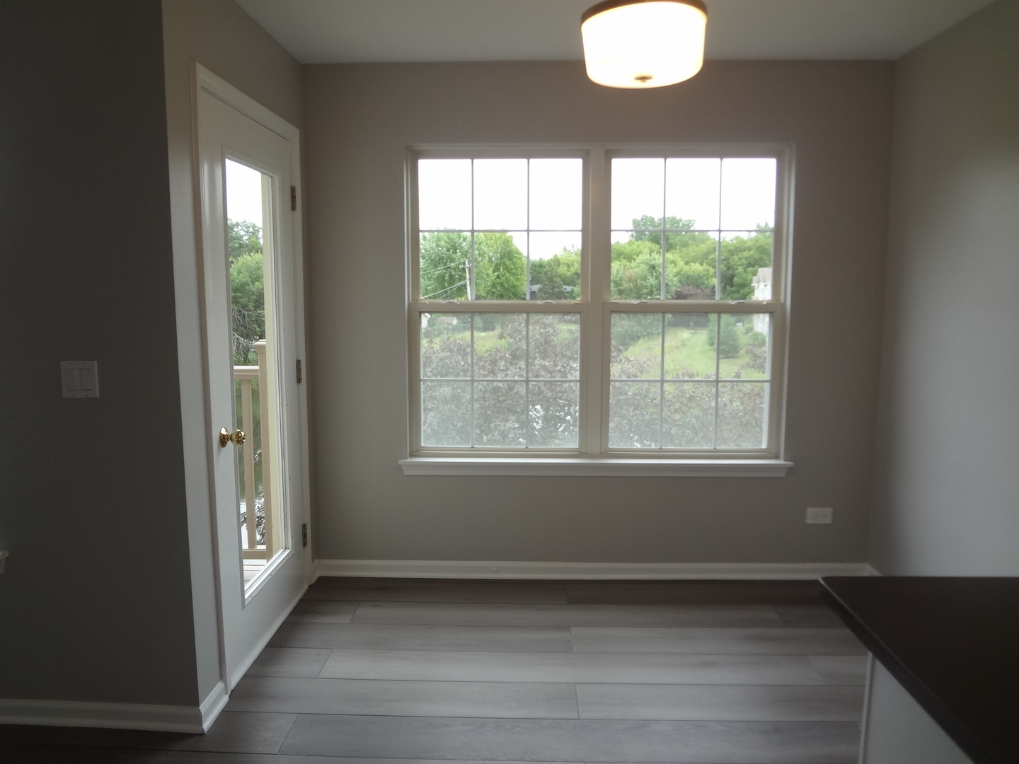 1127 North Red Oak Circle, Unit 4 Round Lake Beach, IL 60073 - Photo 8 of 31 an empty room with wooden floor and windows