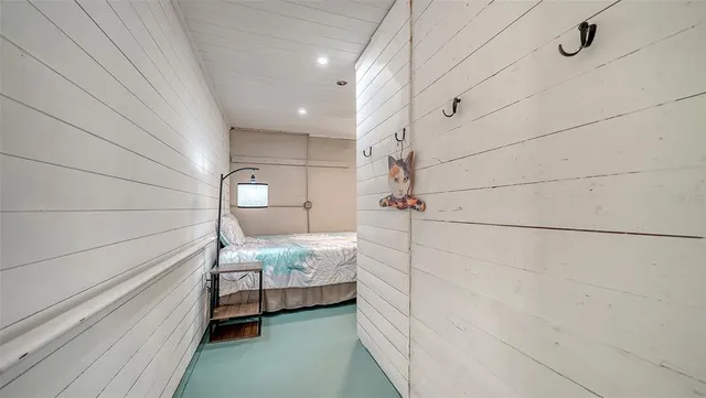 a bathroom with a double vanity sink and mirror