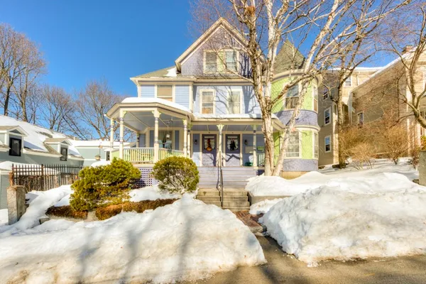 a view of a building with a outdoor space