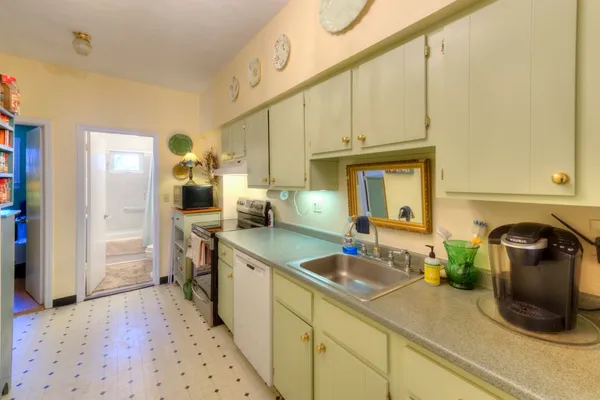a view of a hallway with interior of the house