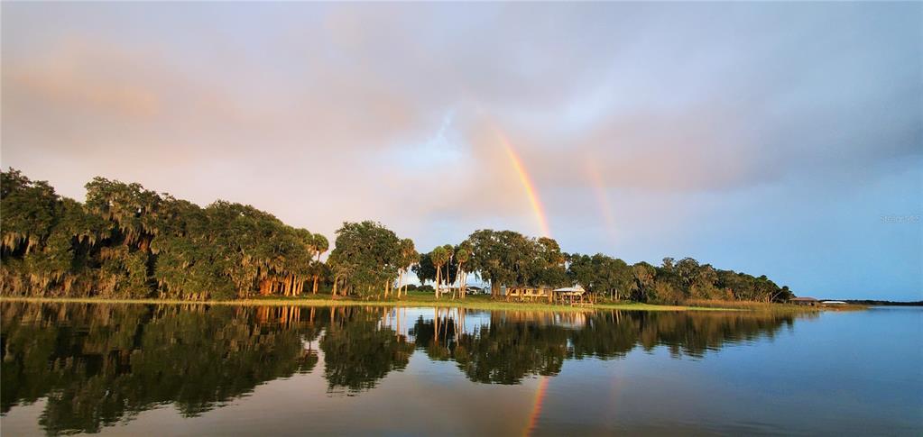 View of the property from the lake