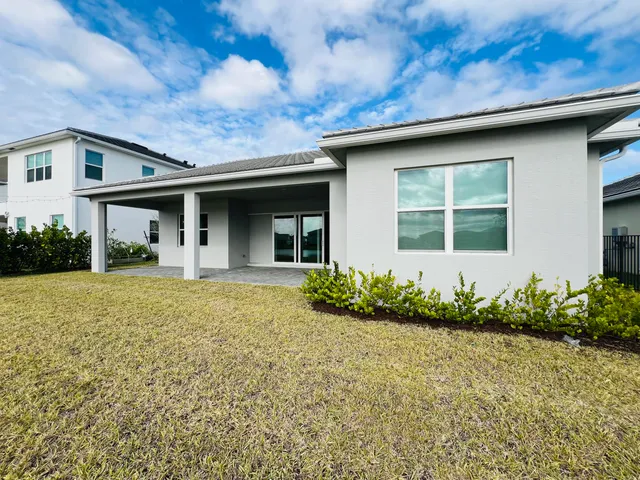 a house view with a garden space