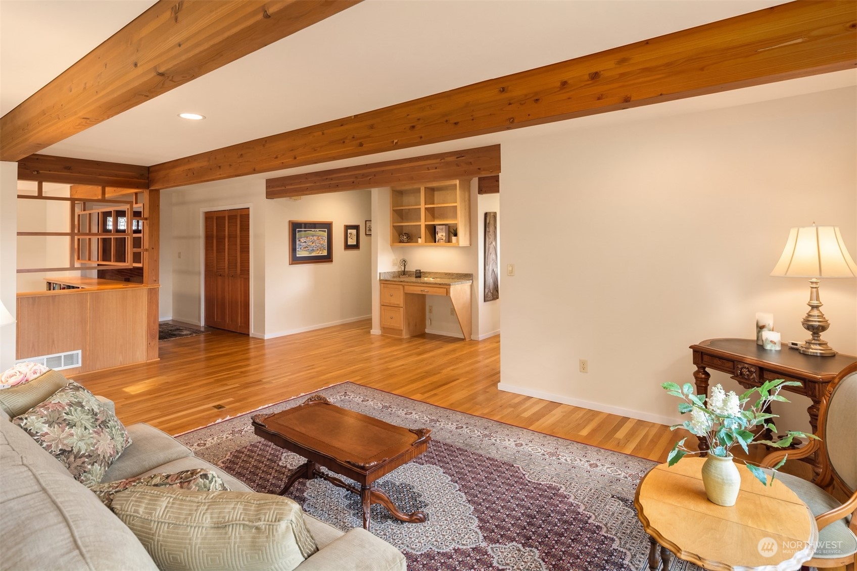 13106 Reiner Road Monroe, WA 98272 - Photo 18 of 37 a living room with furniture and a wooden floor