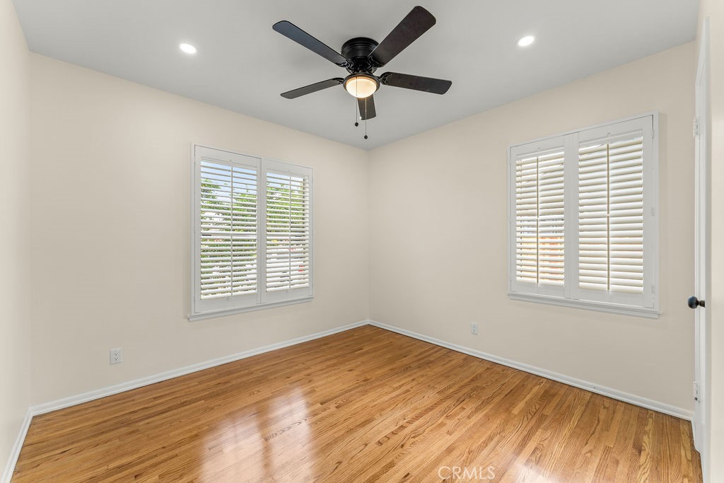 14622 Danbrook Drive Whittier, CA 90604 - Photo 26 of 38 a view of an empty room with a window and a ceiling fan