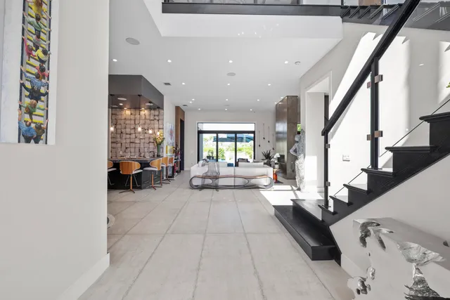 a kitchen with lots of counter space and a sink