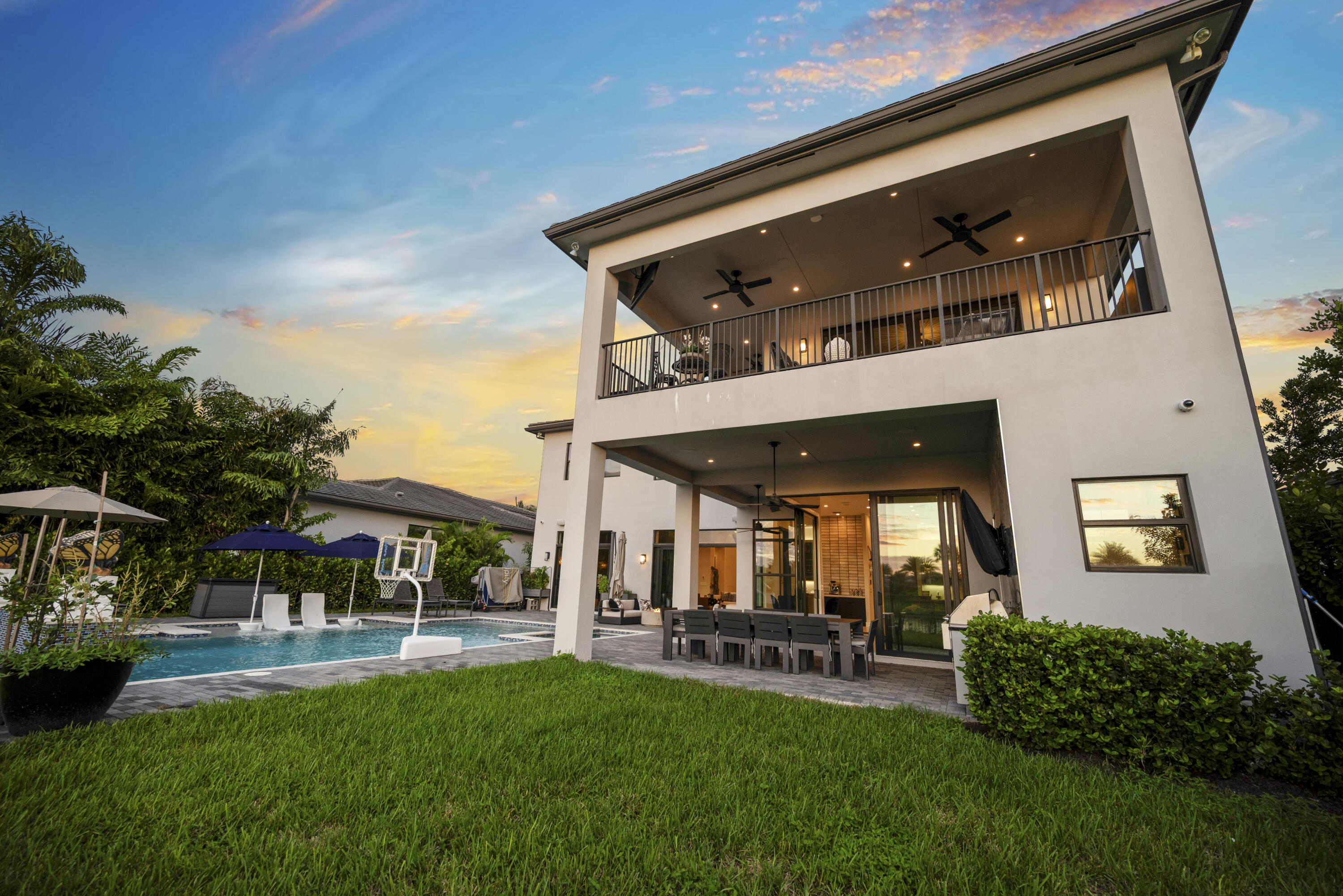9771 Chianti Classico Terrace Boca Raton, FL 33496 - Photo 95 of 114 a view of a house with backyard porch and sitting area