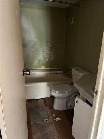 a view of a room with door