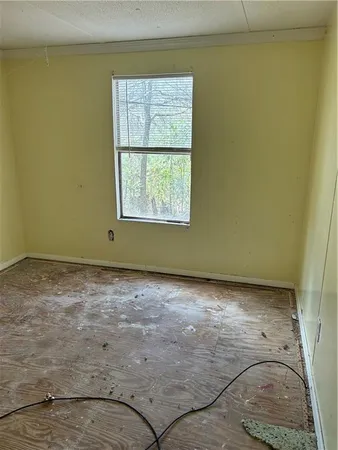 a close up view of a rack on the wall