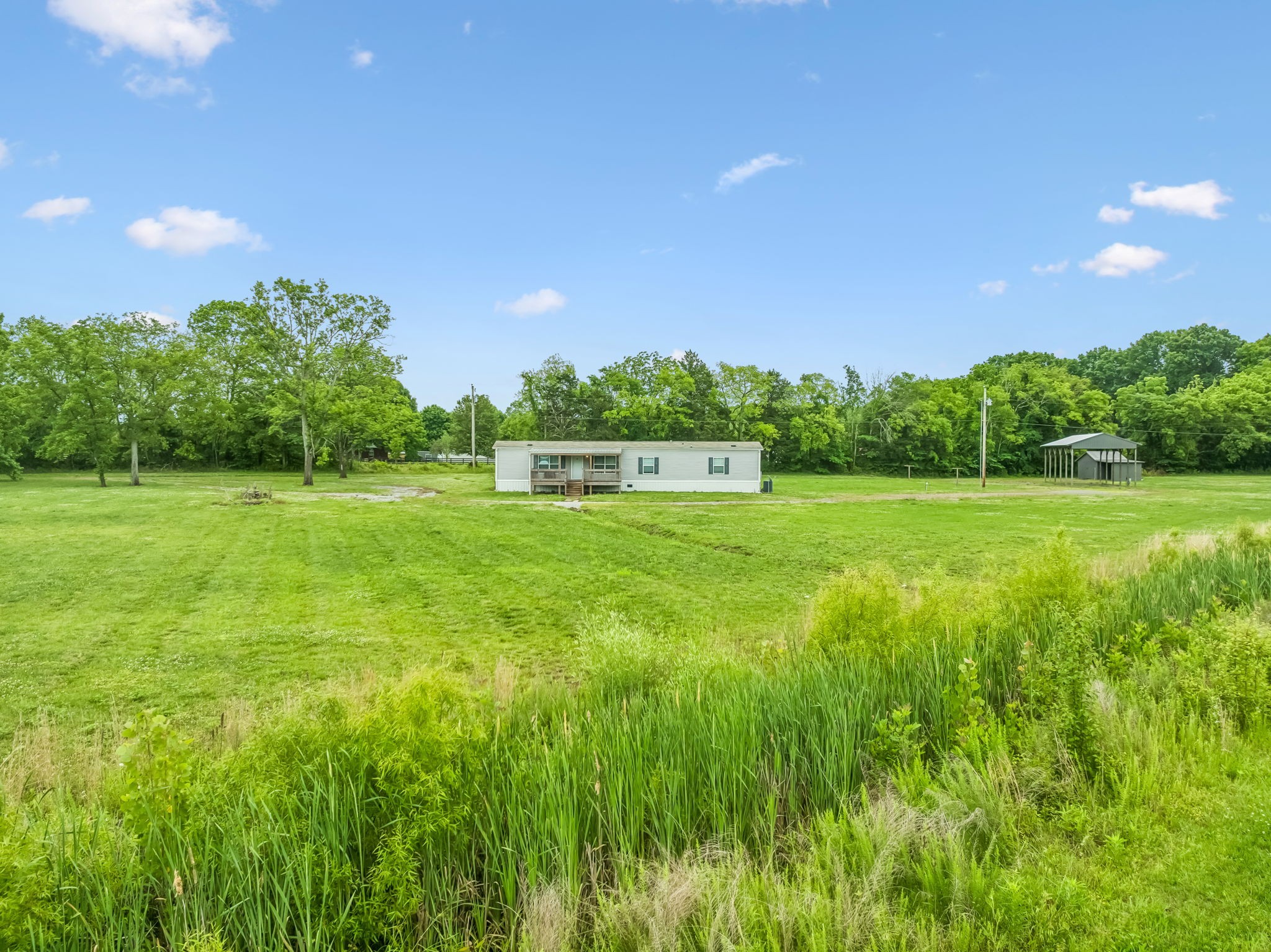 280 Kingdom Road Unionville, TN 37180 - Photo 36 of 65 a view of a green field with trees in the background