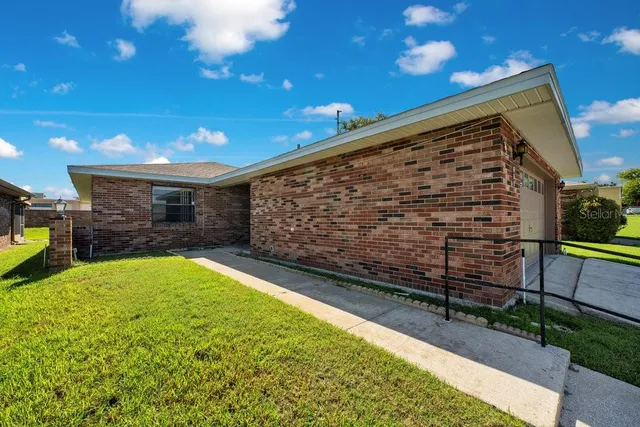 a view of outdoor space with seating area