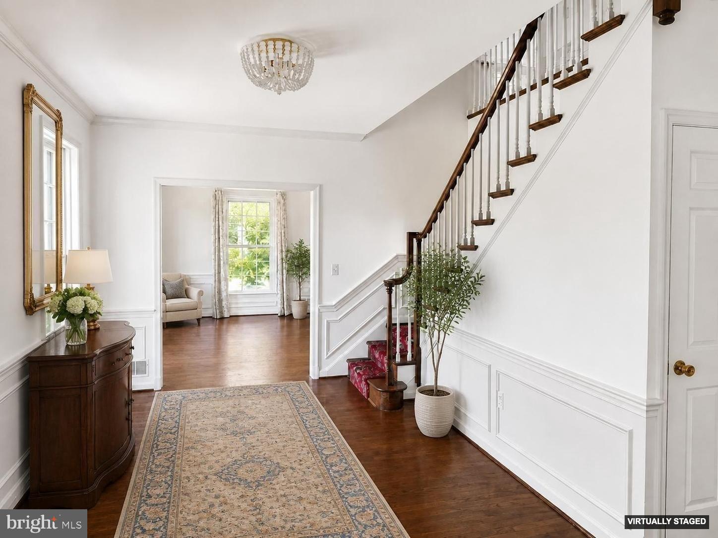 10812 Cripplegate Road Potomac, MD 20854 - Photo 7 of 24 Large Foyer (virtually staged)