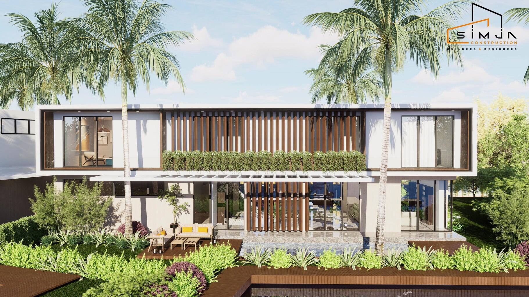 Undisclosed Address Boynton Beach, FL 33483 - Photo 2 of 9 a front view of a house with a garden