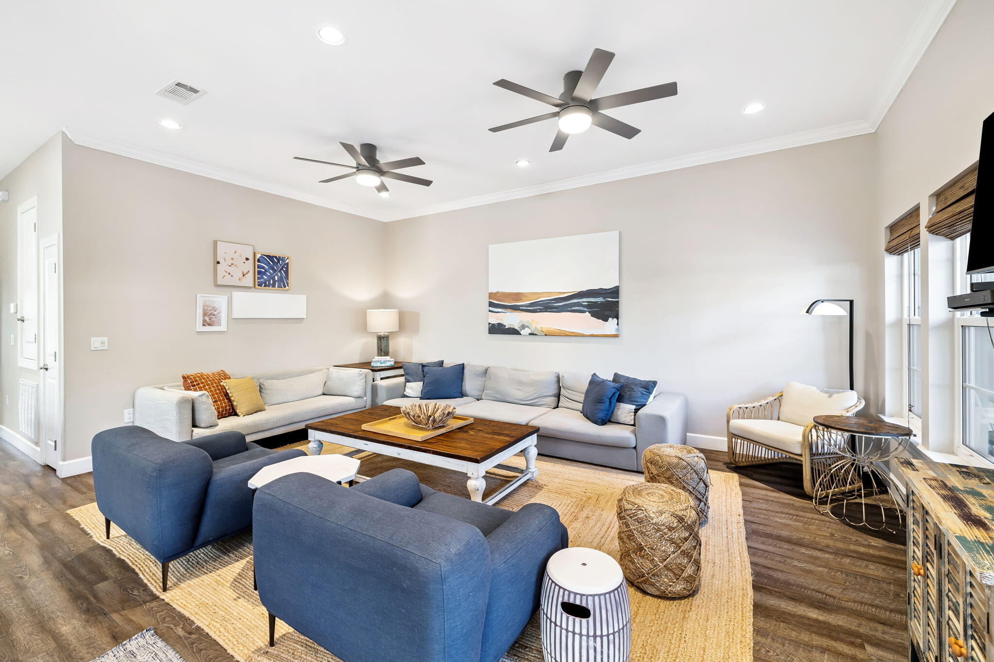 20 Sundance Court Miramar Beach, FL 32550 - Photo 16 of 53 a living room with furniture kitchen view and a chandelier