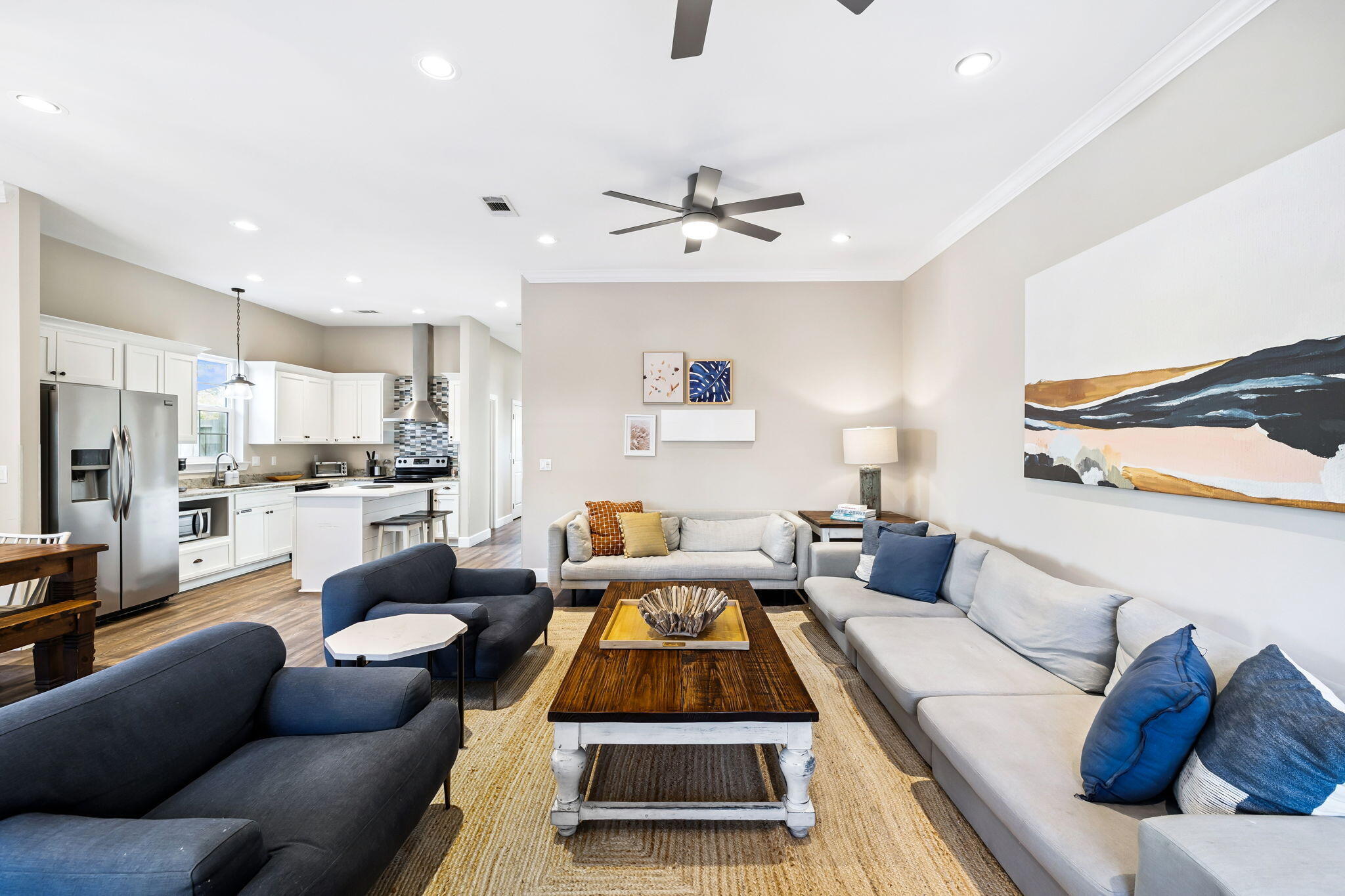 20 Sundance Court Miramar Beach, FL 32550 - Photo 17 of 53 a living room with furniture and a view of kitchen