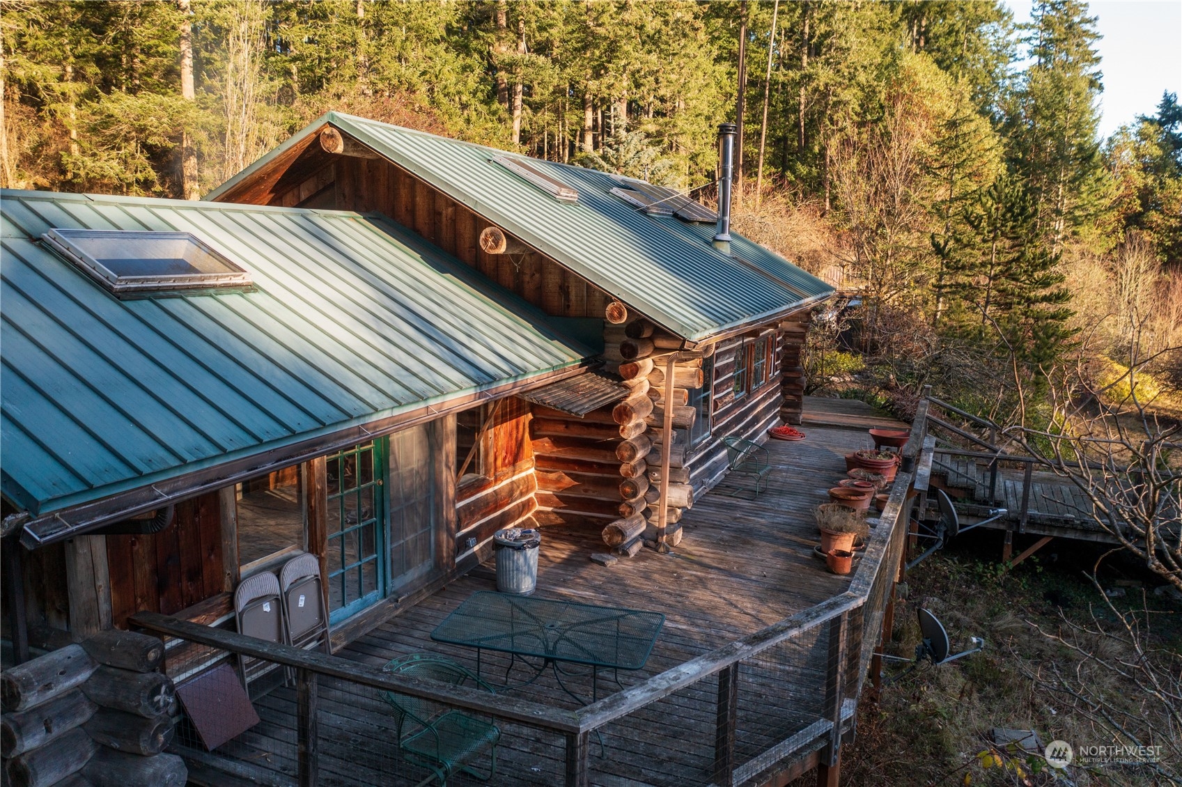 549 White Beach Road Orcas Island, WA 98280 - Photo 21 of 38 a view of balcony with wooden floor