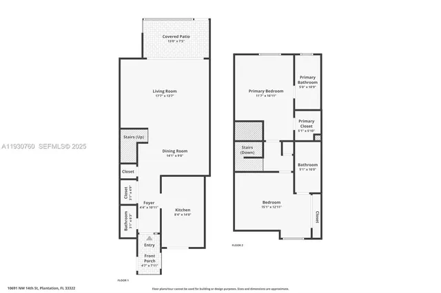 $363,500 | 10691 Northwest 14th Street, Unit 257, Plantation, FL 33322