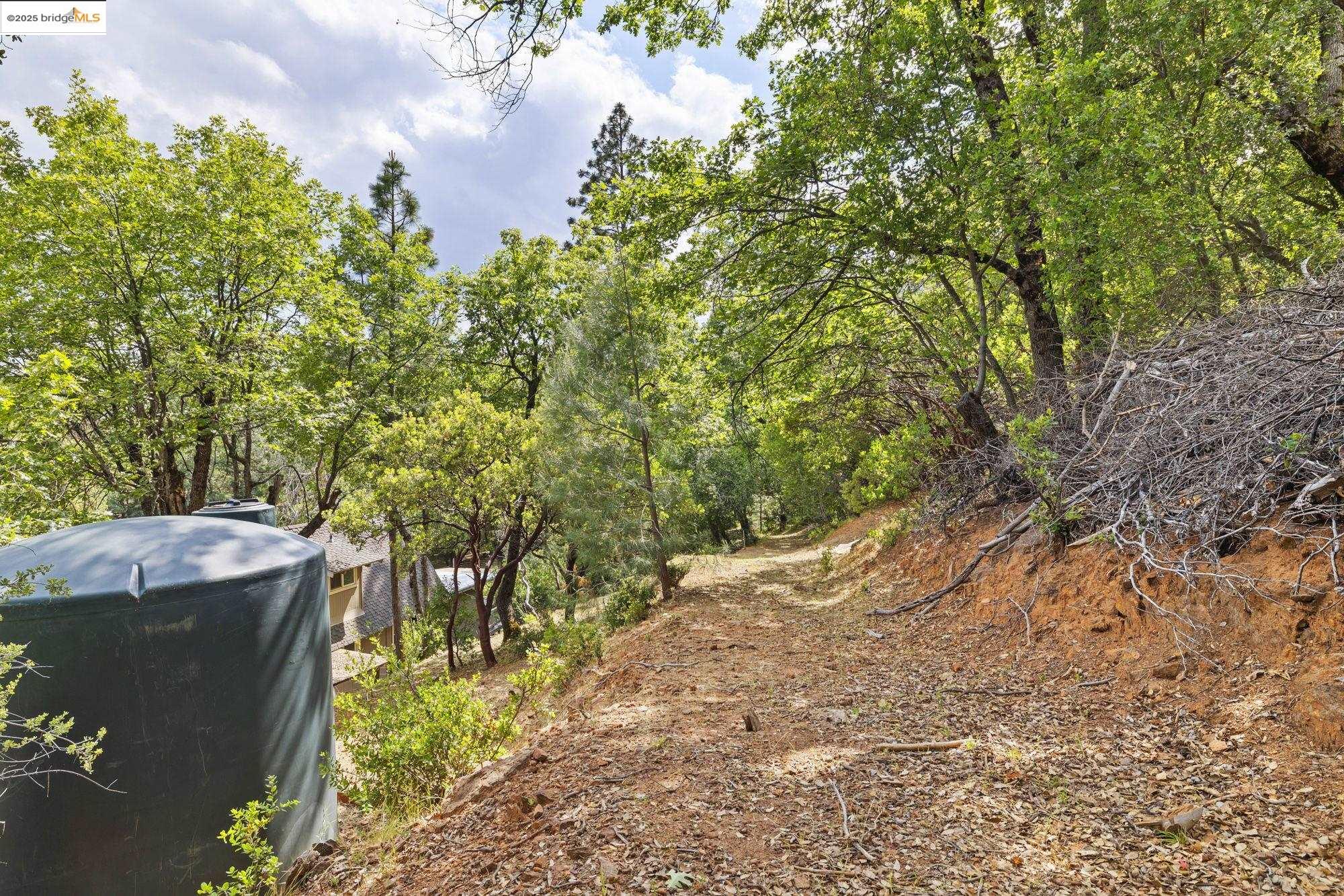 20638 Maranatha Road Tuolumne, CA 95379 - Photo 45 of 60 a backyard of a house with yard and outdoor seating