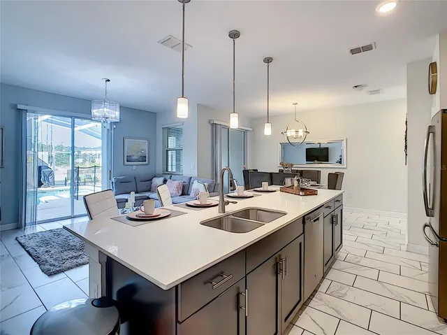 a view of outdoor space with seating