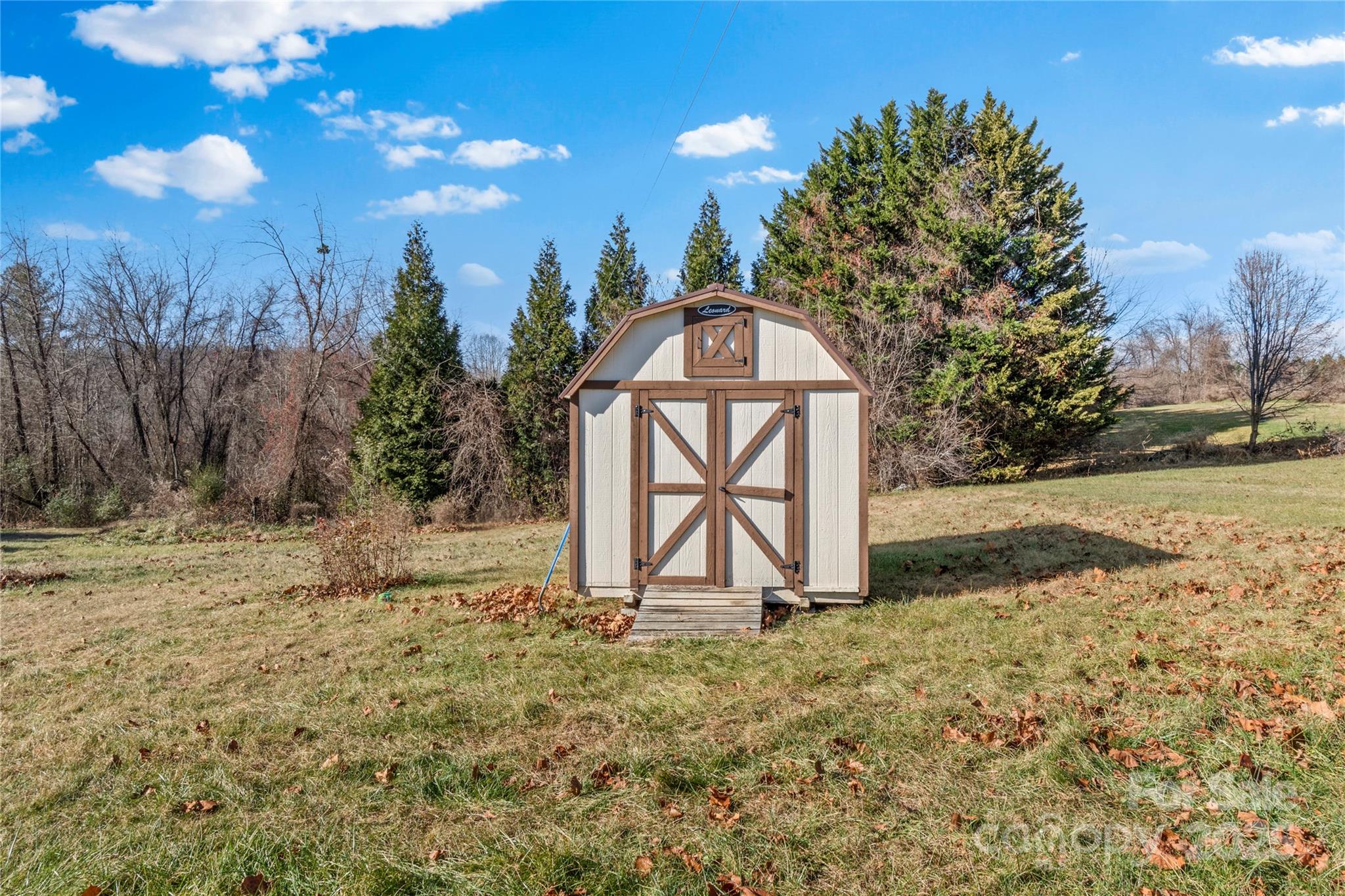 1079 Red Hill Creek Road Dobson, NC 27017 - Photo 24 of 28 a view of a yard with plants and trees