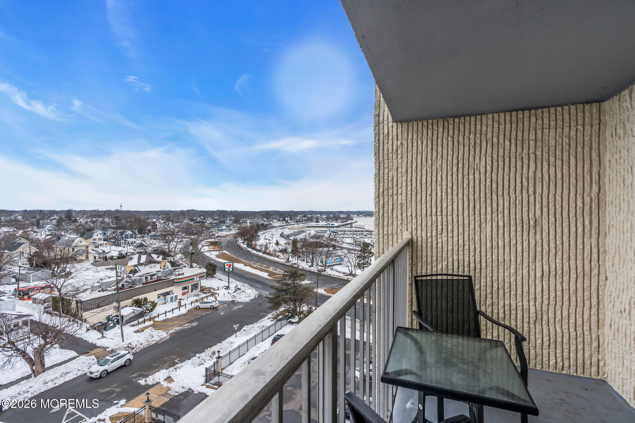 1000 River Road, Unit 7G Belmar, NJ 07719 - Photo 18 of 25 a view of a balcony with an ocean view