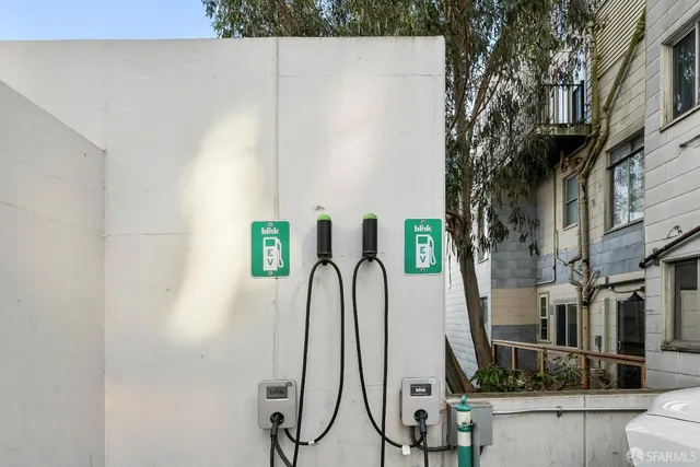 a front view of a building