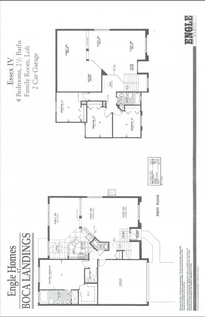 18839 Caspian Circle Boca Raton, FL 33496 - Photo 39 of 39 Essex Floor Plan