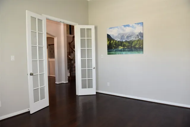 wooden floor in an empty room