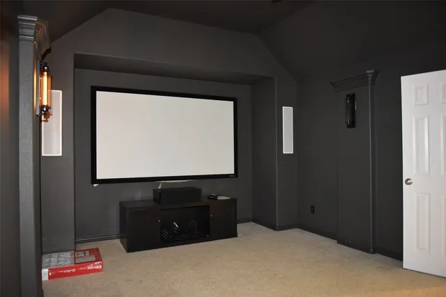 a front view of a room