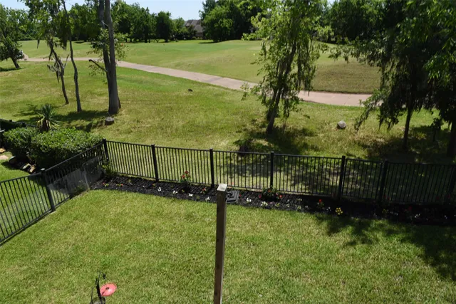 a view of an outdoor space and a yard