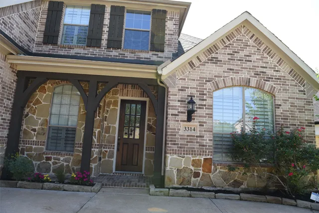 a front view of a building