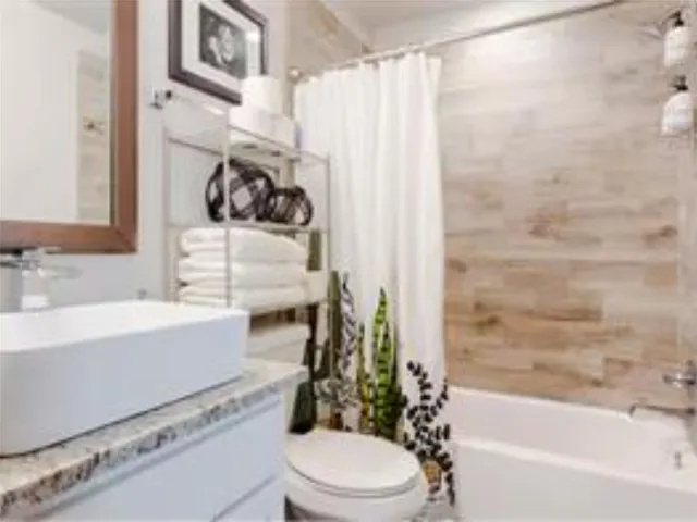 a bathroom with a sink a toilet and a bathtub