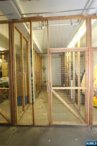 a view of a glass door with a glass door