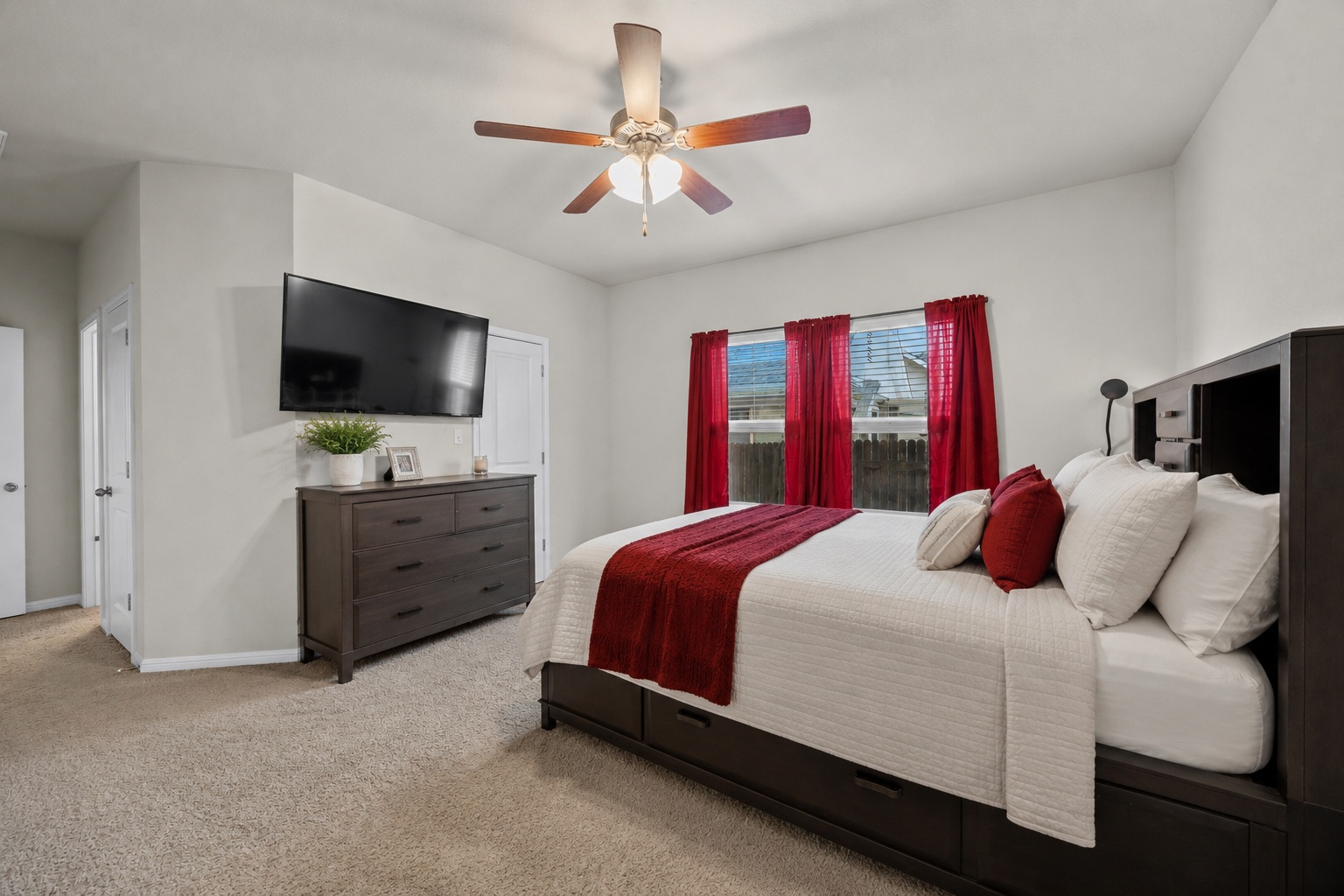 558 Nautical Loop Kyle, TX 78640 - Photo 11 of 21 primary bedroom, virtually staged