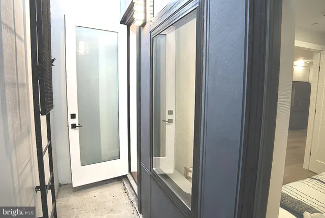 a view of front door